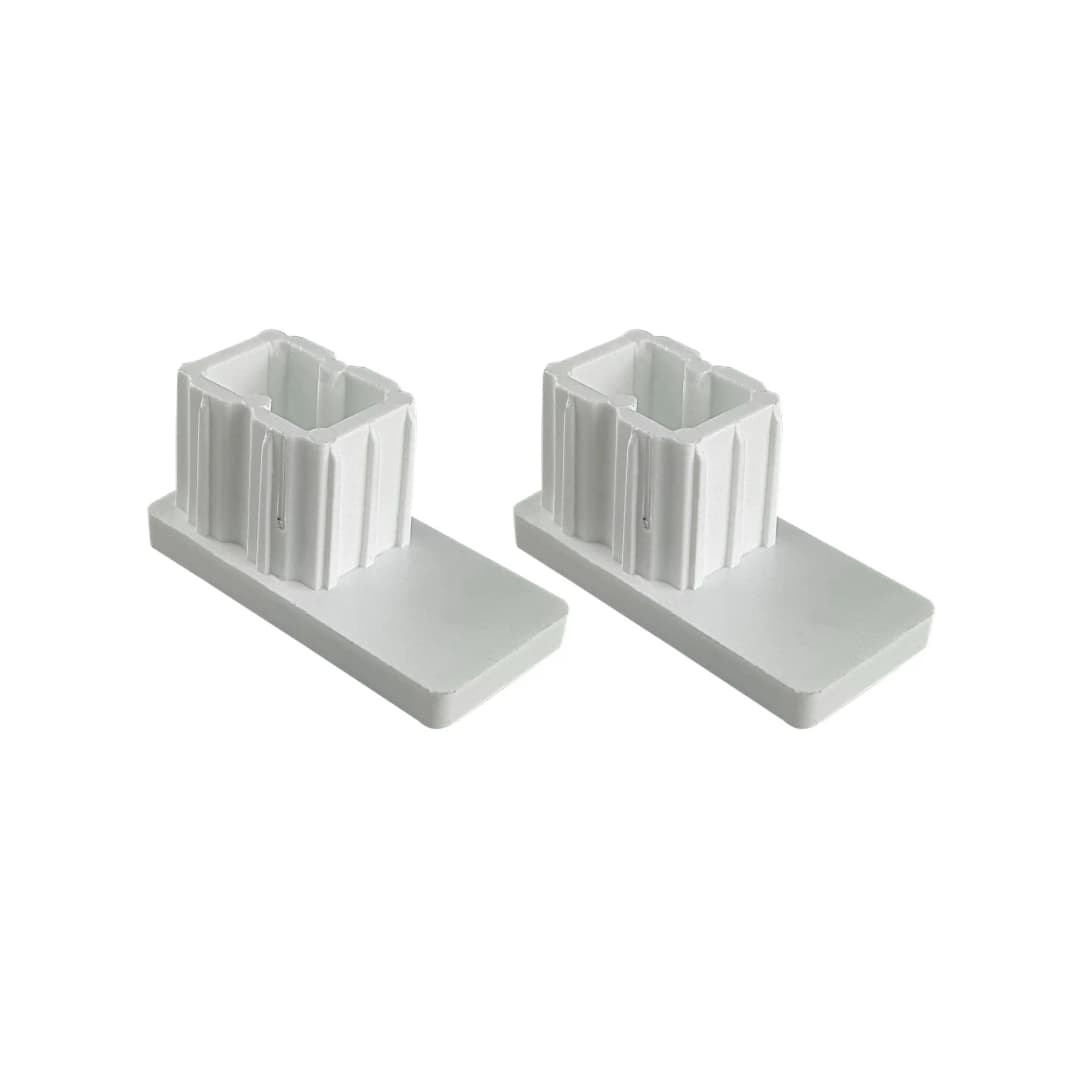 Verschlusskappe für Rollladen-Führungsschienen PP 45 (45 x 22 mm) | 2er Set, grau | JAROLIFT