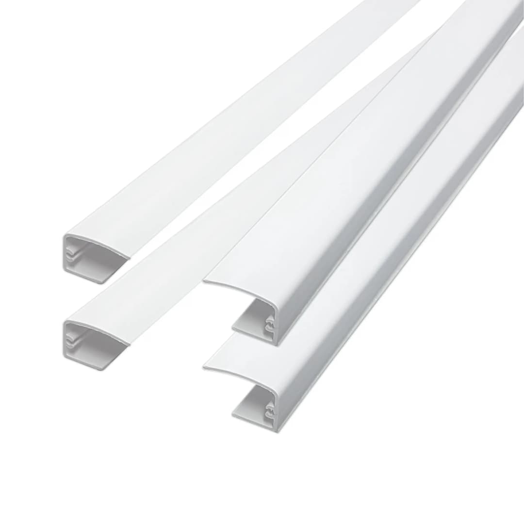 Führungsschienen für Verdunkelungsrollo / Thermorollo Tenebra, weiß, 4 Stück a 80cm | VICTORIA M