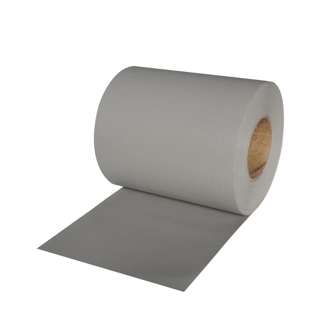 PVC Sichtschutzstreifen | inkl. 25 Befestigungsclips, 19 cm x 40 m, grau | JAROLIFT