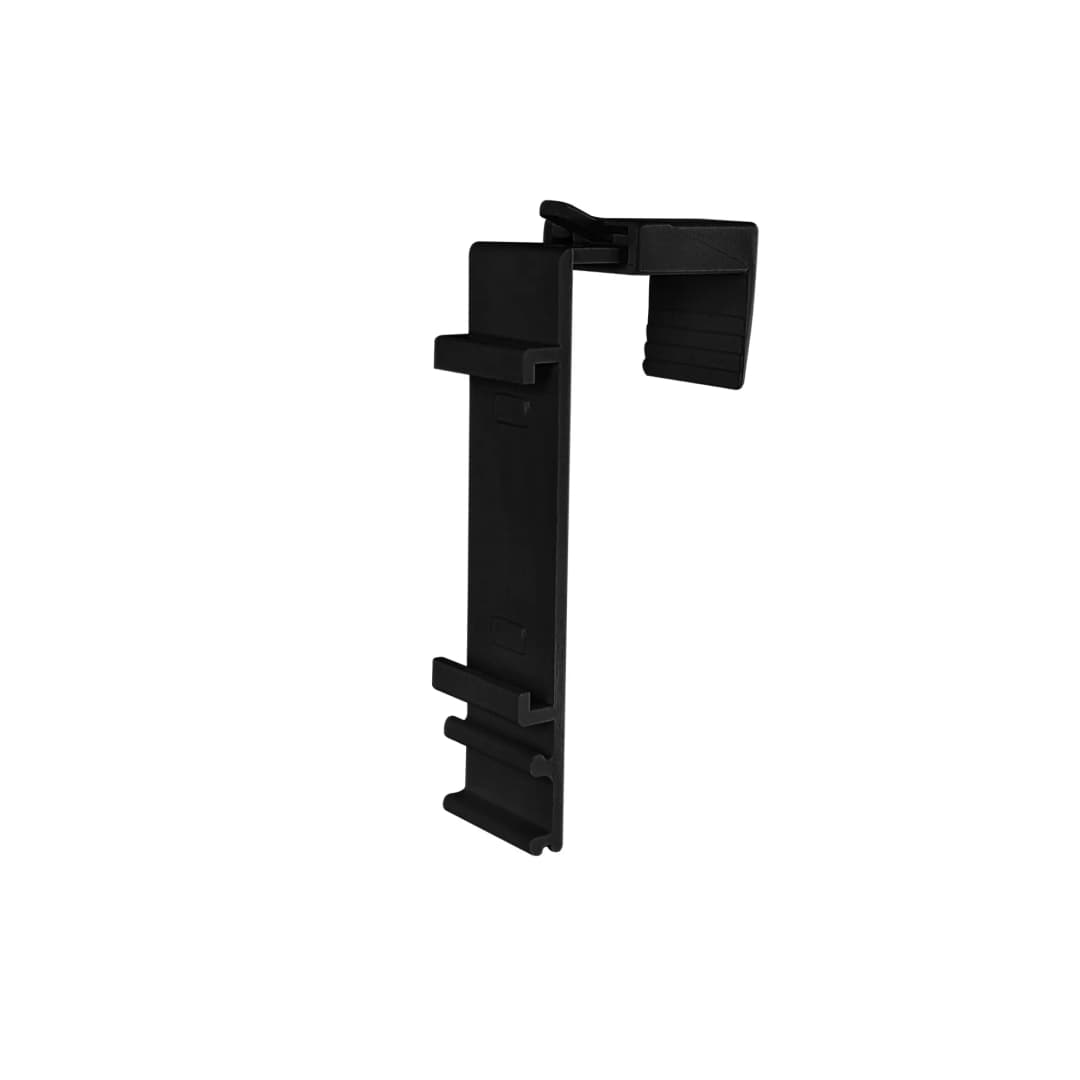 Klemmhalter für Klemmfix Doppelrollo | 15 - 23 mm Fensterflügel | 1 Stück, schwarz | VICTORIA M