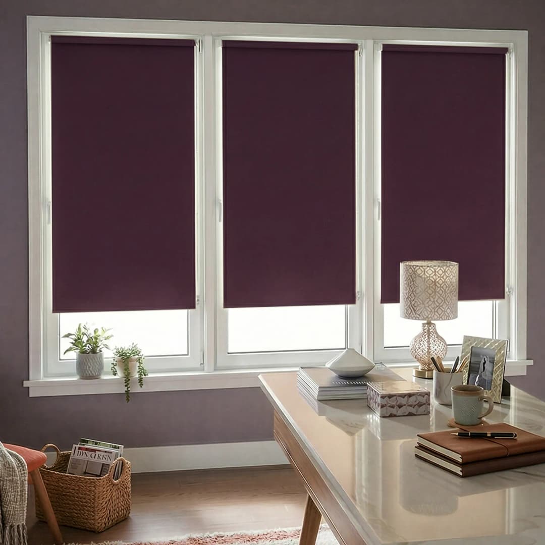 Verdunkelungsrollo Tenebra | 40x160 cm, lila/aubergine | VICTORIA M Rollo verdunkelnd, Verdunklungsrollo