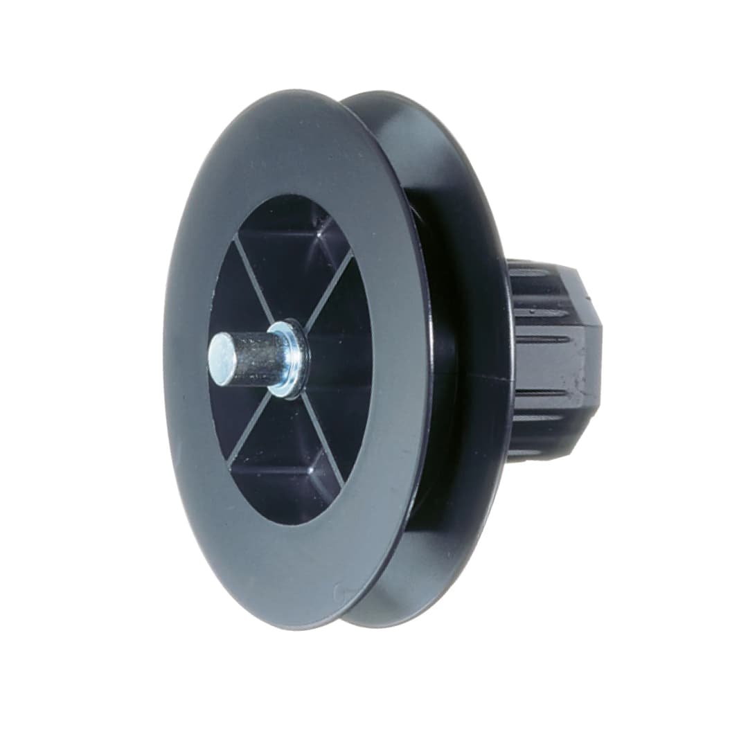 Gurtscheibe 114mm mit Walzenkapsel SW40 kurz - außenl. Achsstift (132002) | JAROLIFT