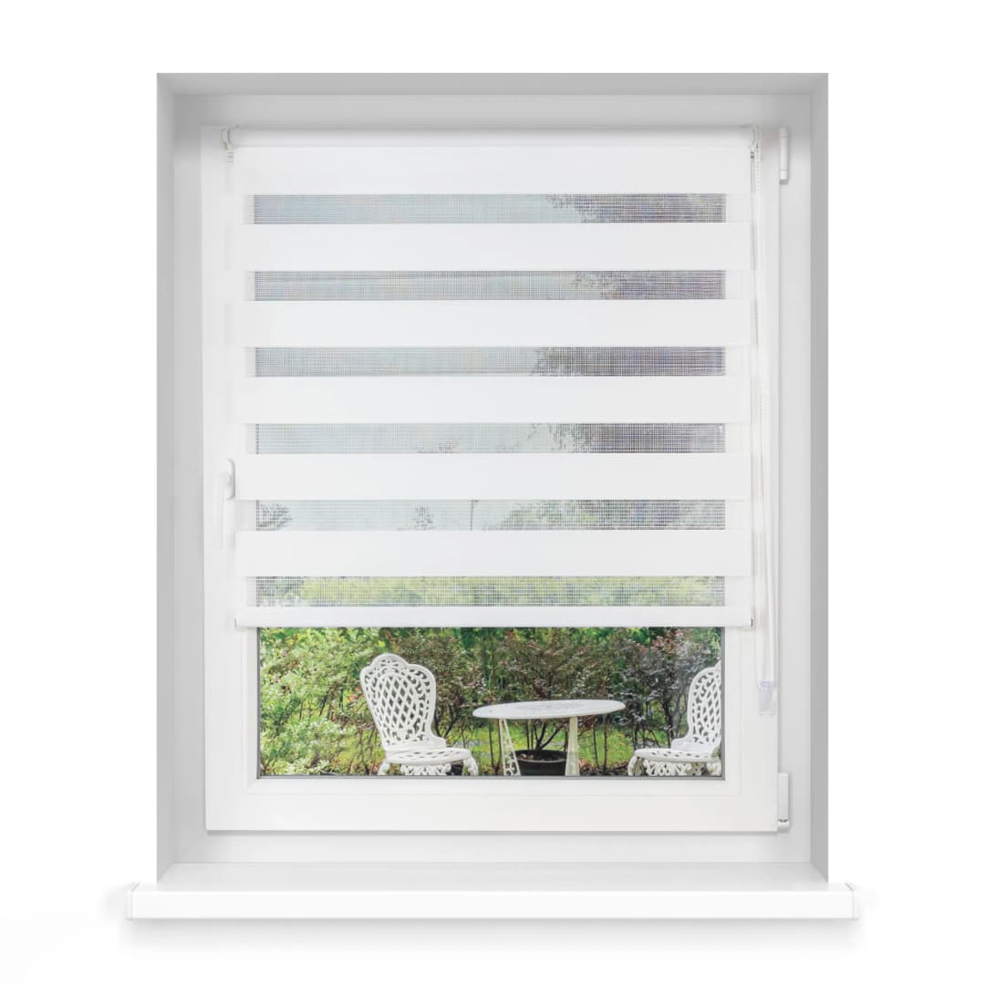 Klemmfix Doppelrollo / Duo Rollo 120x150 cm weiss | VICTORIA M