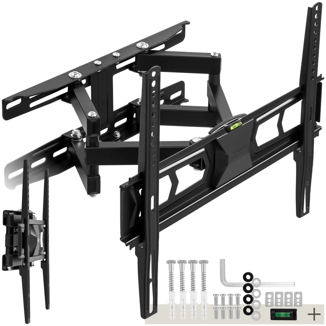TV Wandhalterung neigbar, schwenkbar für 26" (66cm) bis 75" (191cm), VESA max.: 400x400, bis 60kg - schwarz