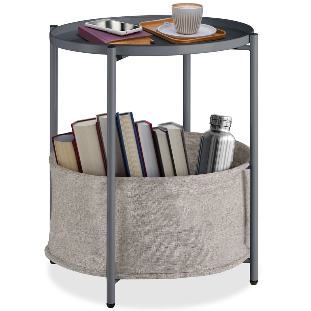 Beistelltisch Canterbury 45,5x45,5x53cm - dunkelgrau