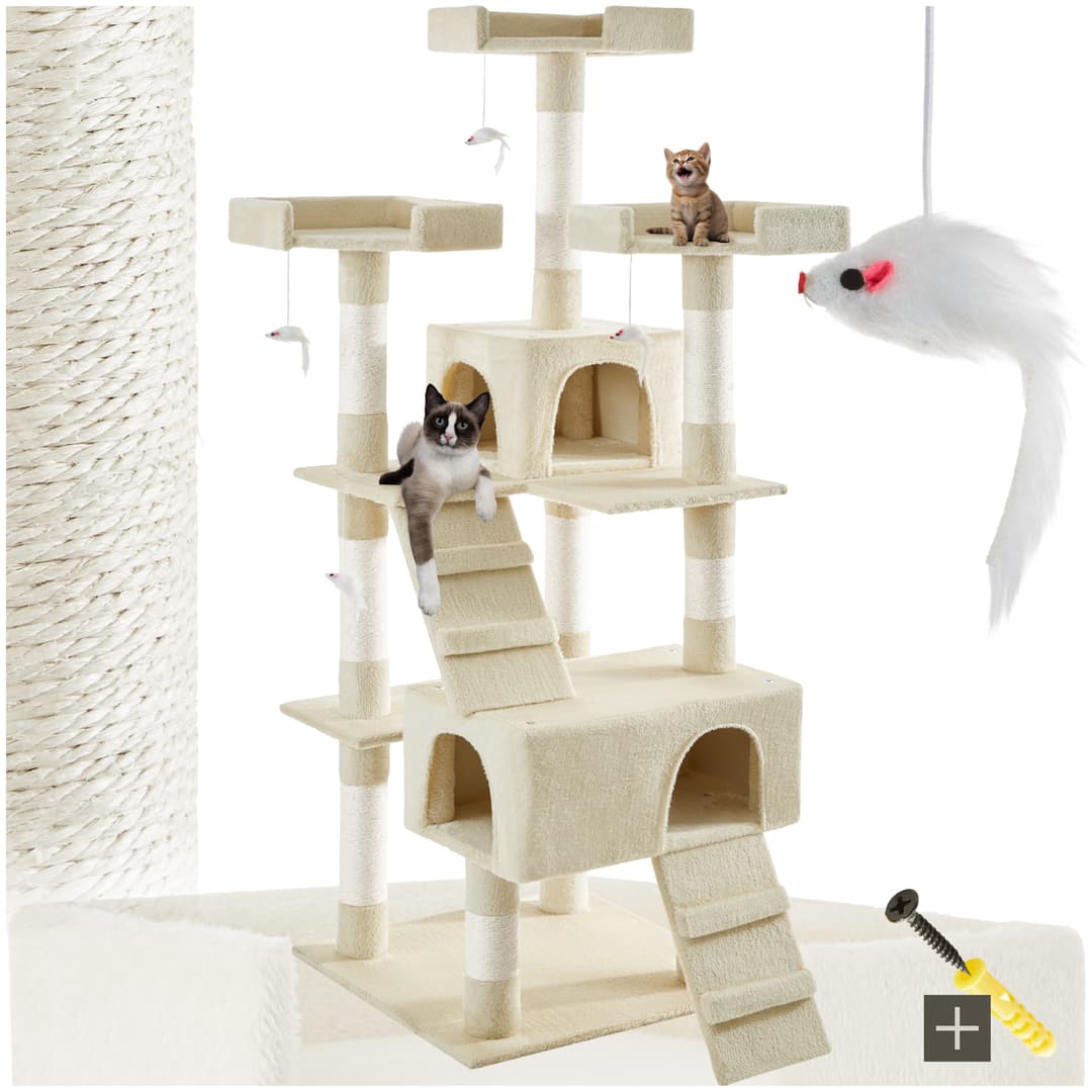 Kratzbaum Barney 170cm - beige
