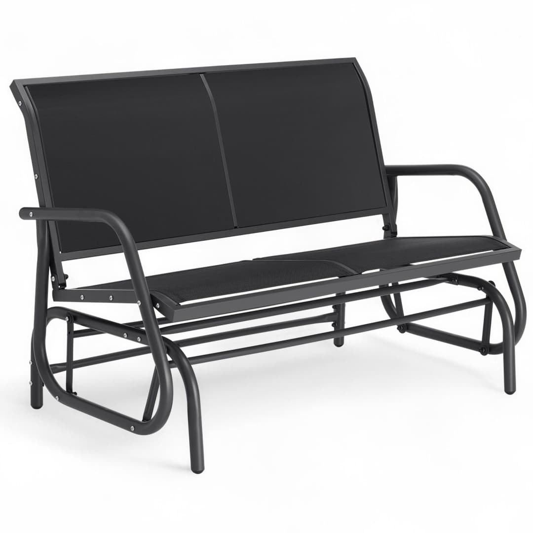 Schaukelbank Greta 2-Sitzer 121x72x86,5cm - schwarz