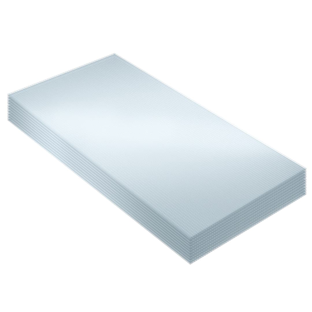 Doppelstegplatten aus Polycarbonat, zuschneidbar - transparent