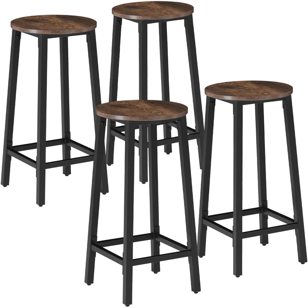 Barhocker Corby - Industrial Holz dunkel, rustikal