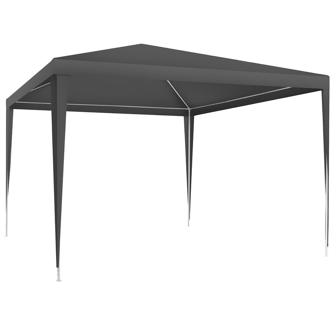 Pavillon Farah, wasserdicht, Stecksystem, 3x3m - grau