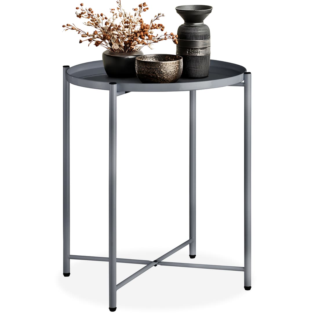 Beistelltisch Chester 45,5x45,5x53cm - dunkelgrau