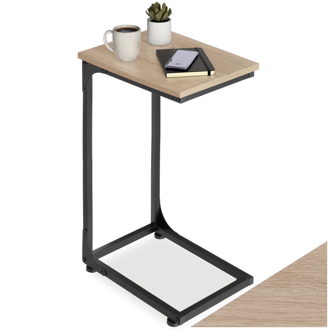 Beistelltisch Erie 40x30x63cm - Industrial Holz hell, Eiche Sonoma