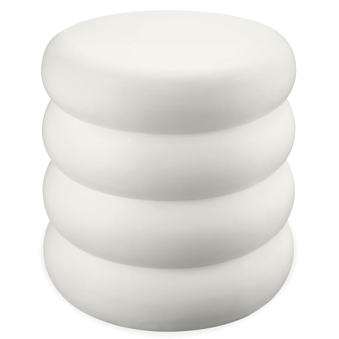 Runder Beistelltisch Adina, in- und outdoor, Ø 45 x 46 cm - creme