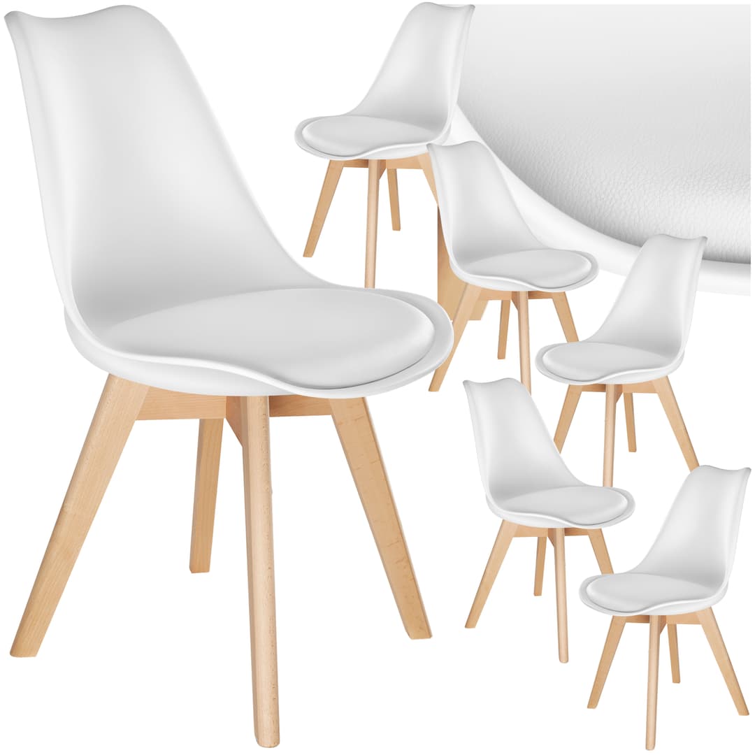 Esszimmerstühle Frederikke - weiß, 6er Set