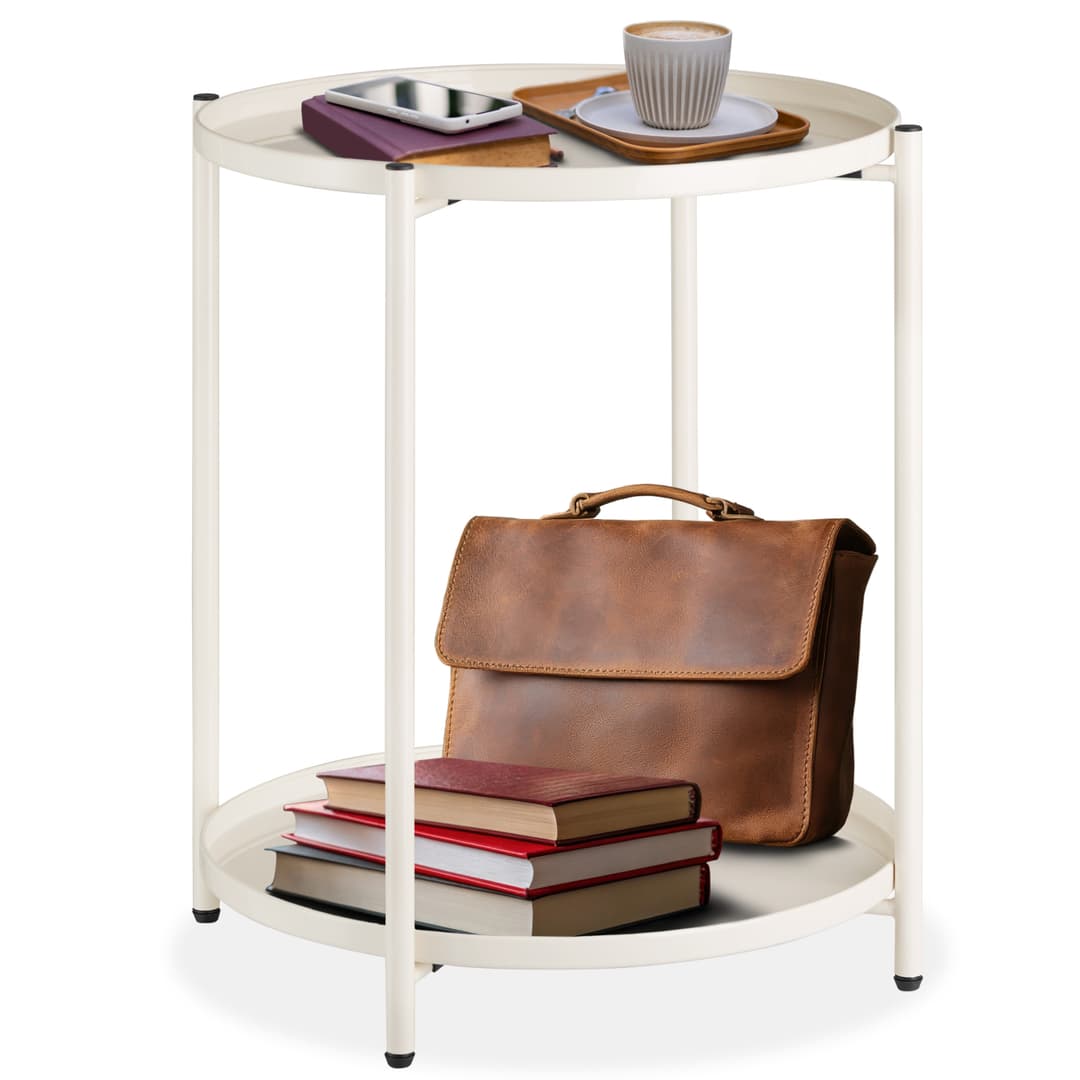 Beistelltisch Oxford 45,5x45,5x53cm - creme