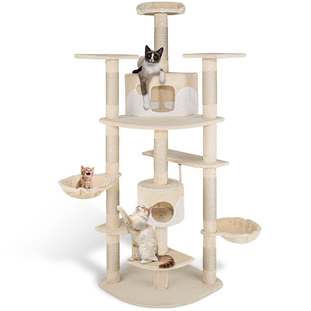Kratzbaum Fippi 201cm - beige/weiß