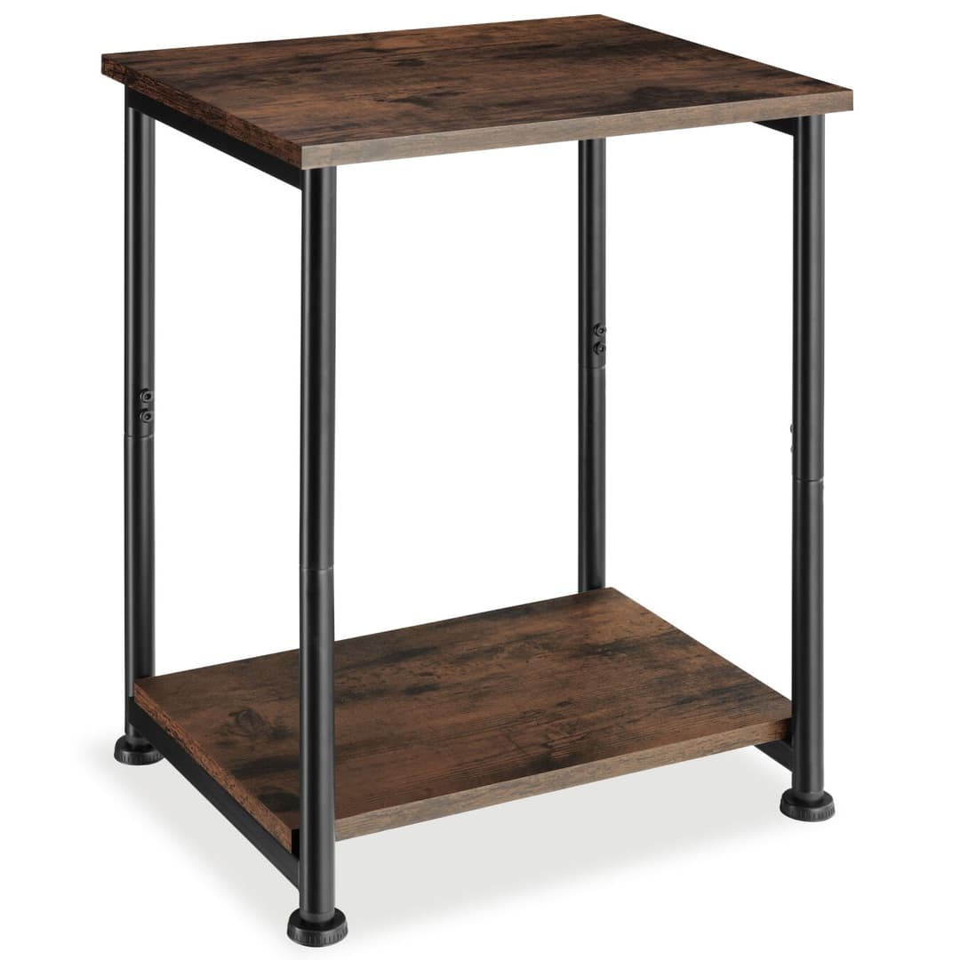 Beistelltisch Yonkers 38,5x30x51,5cm - Industrial Holz dunkel, rustikal