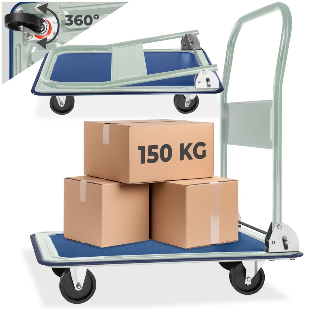 Plattformwagen klappbar bis 150kg - weiß