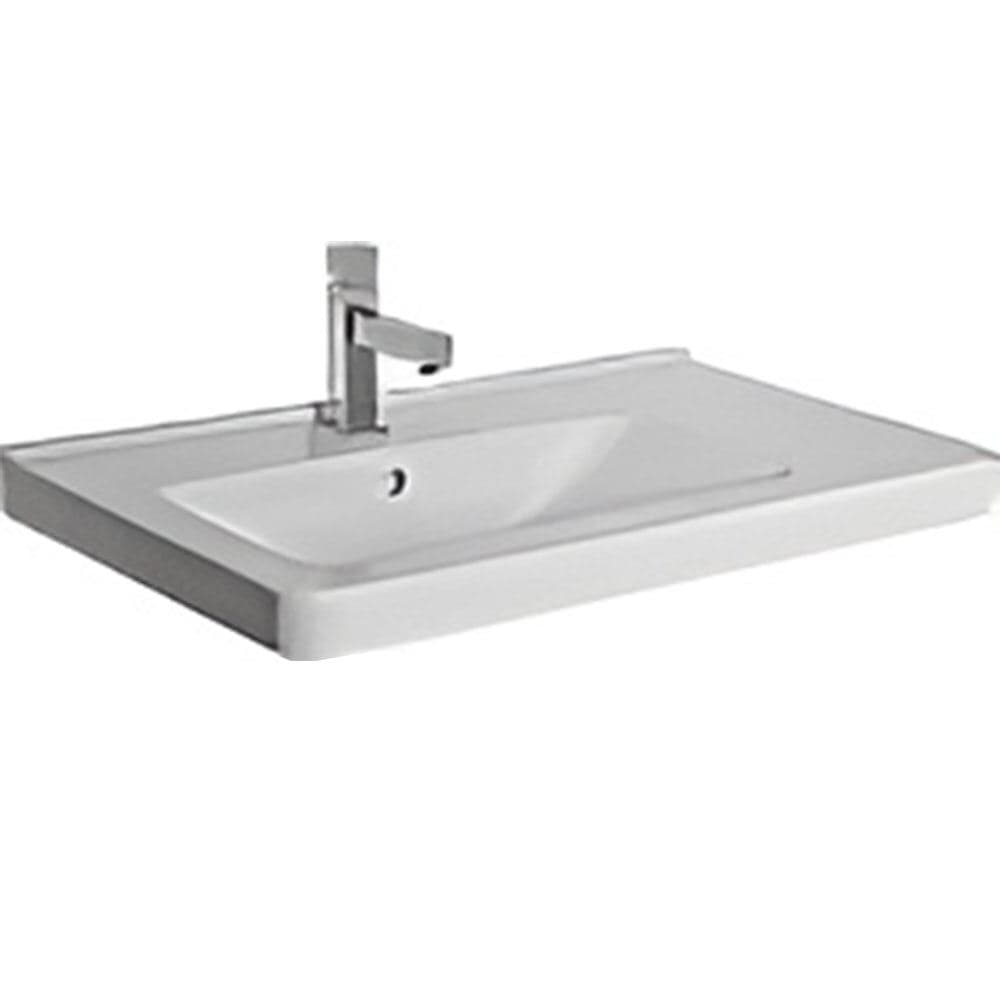 Alva Idea Waschtisch 75x45cm asymmetrisch mit Ablage rechts