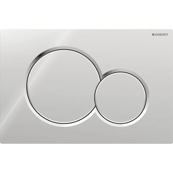 Geberit Sigma01 Drückerplatte glanzverchromt – 2-Mengen-Spülung