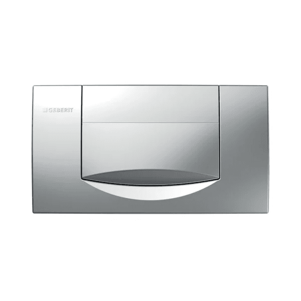 Geberit 200F Drückerplatte mattverchromt – Spül-Stopp