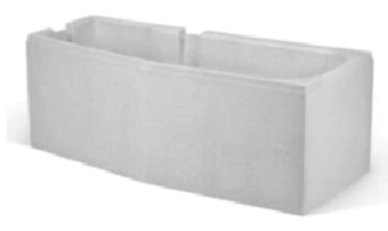 Alva Aqua Una Träger für Raumsparwanne links, AQRSP160L, 160x90cm