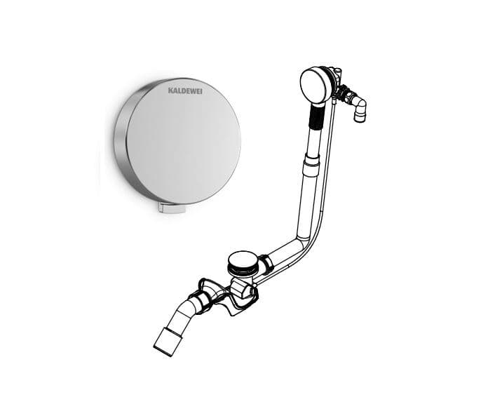 Kaldewei Comfort-Level Plus Ab- und Überlaufgarnitur mit integrierter Füllfunktion, verlängert Chrom