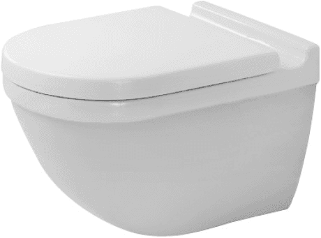 Duravit Starck 3 Wand-WC, Rimless Set, inkl. WC-Sitz mit Absenkautmatik