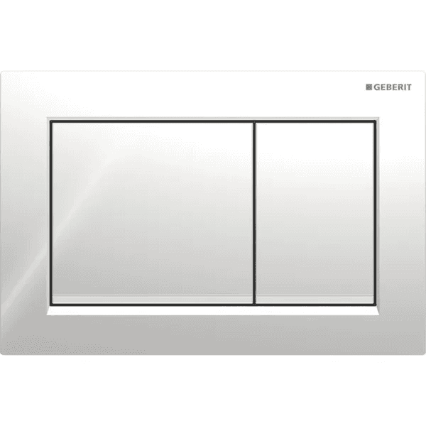 Geberit Omega30 Drückerplatte – Glanzverchromt, 2-Mengen