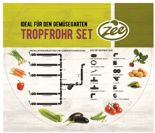 Tropfschlauch Bewässerungsset f. 50 m²