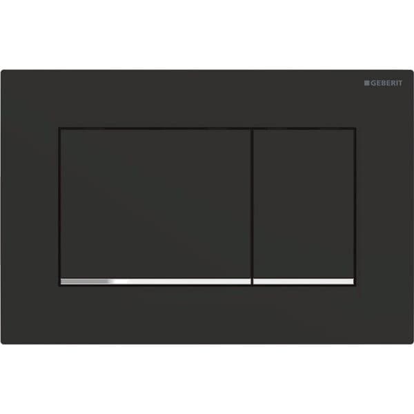Geberit Sigma20 Drückerplatte – Schwarz Matt Verchromt
