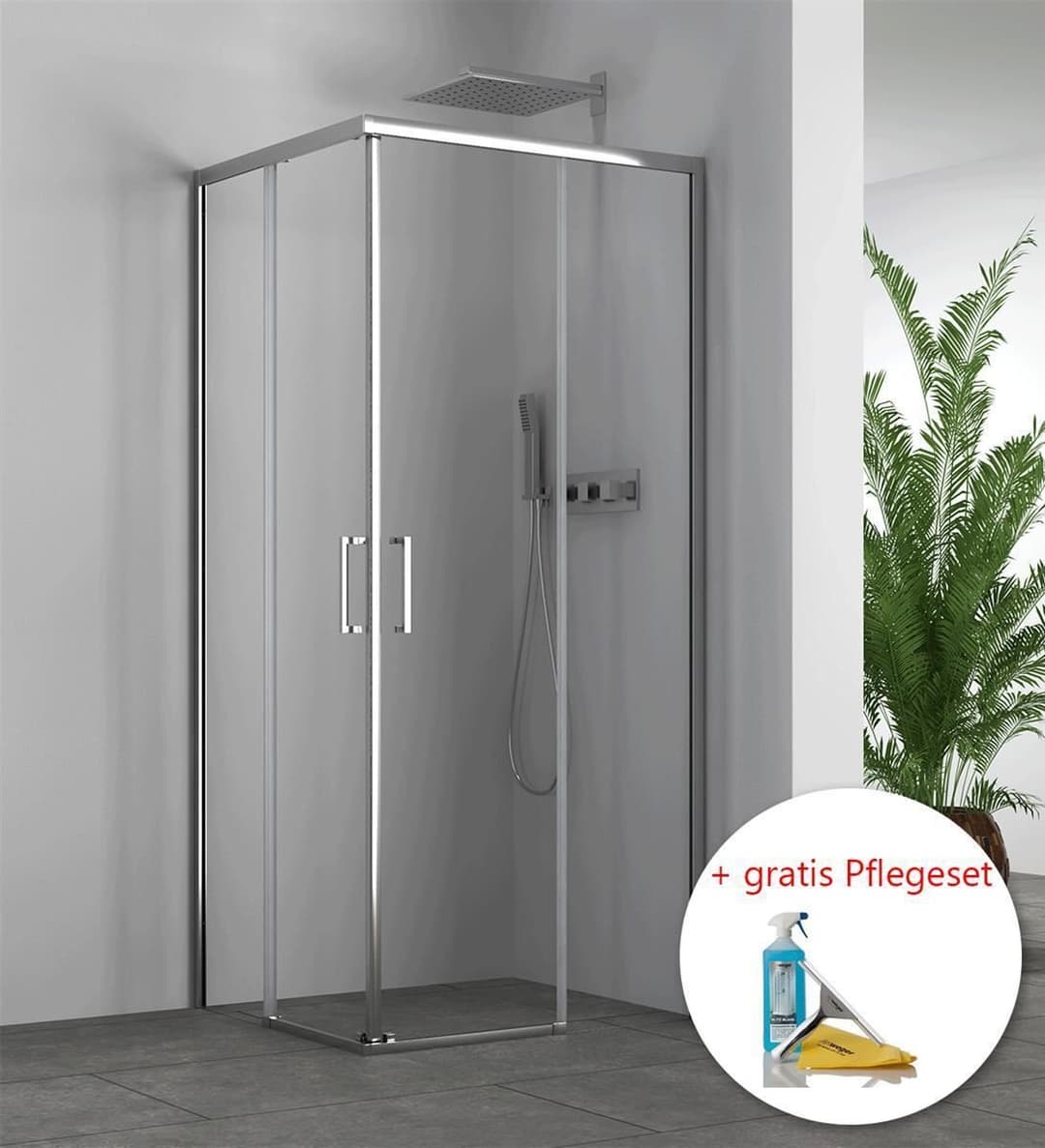 Artweger Slide 80x80x200 cm chrom/Echtglas