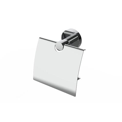 Erlau Papierabroller mit Deckel – Chrom-Toilettenpapierhalter