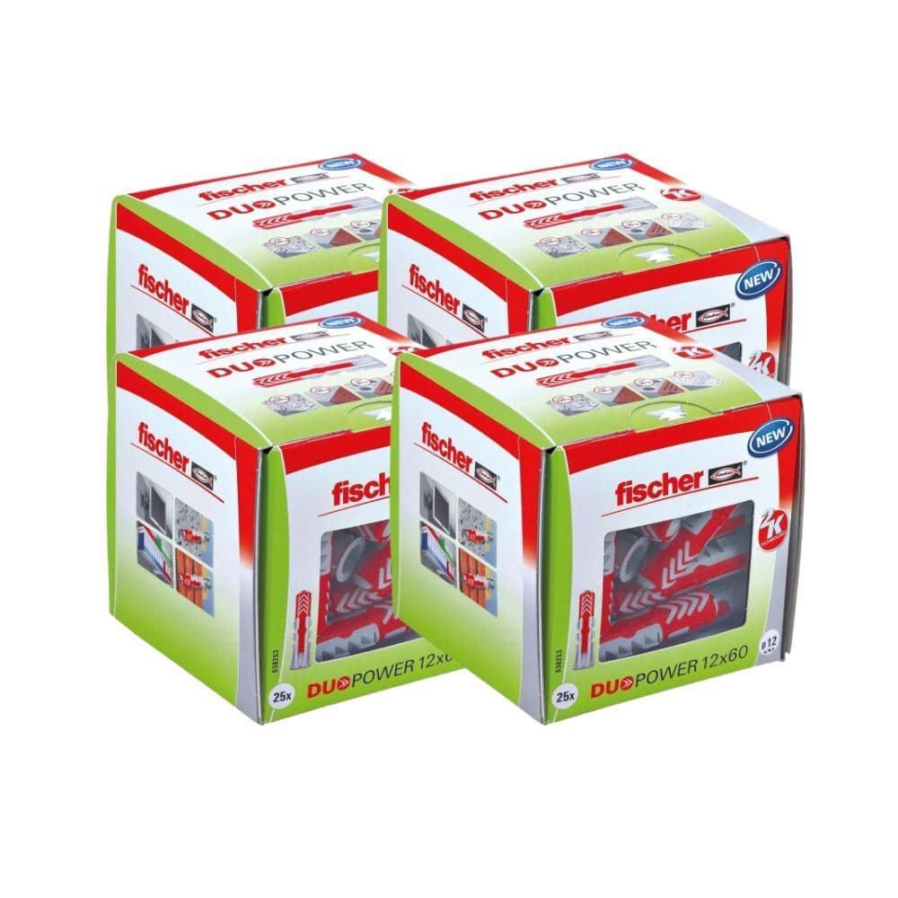 Fischer Duopower Dübel 100 Stk. 12 x 60 mm ohne Schraube