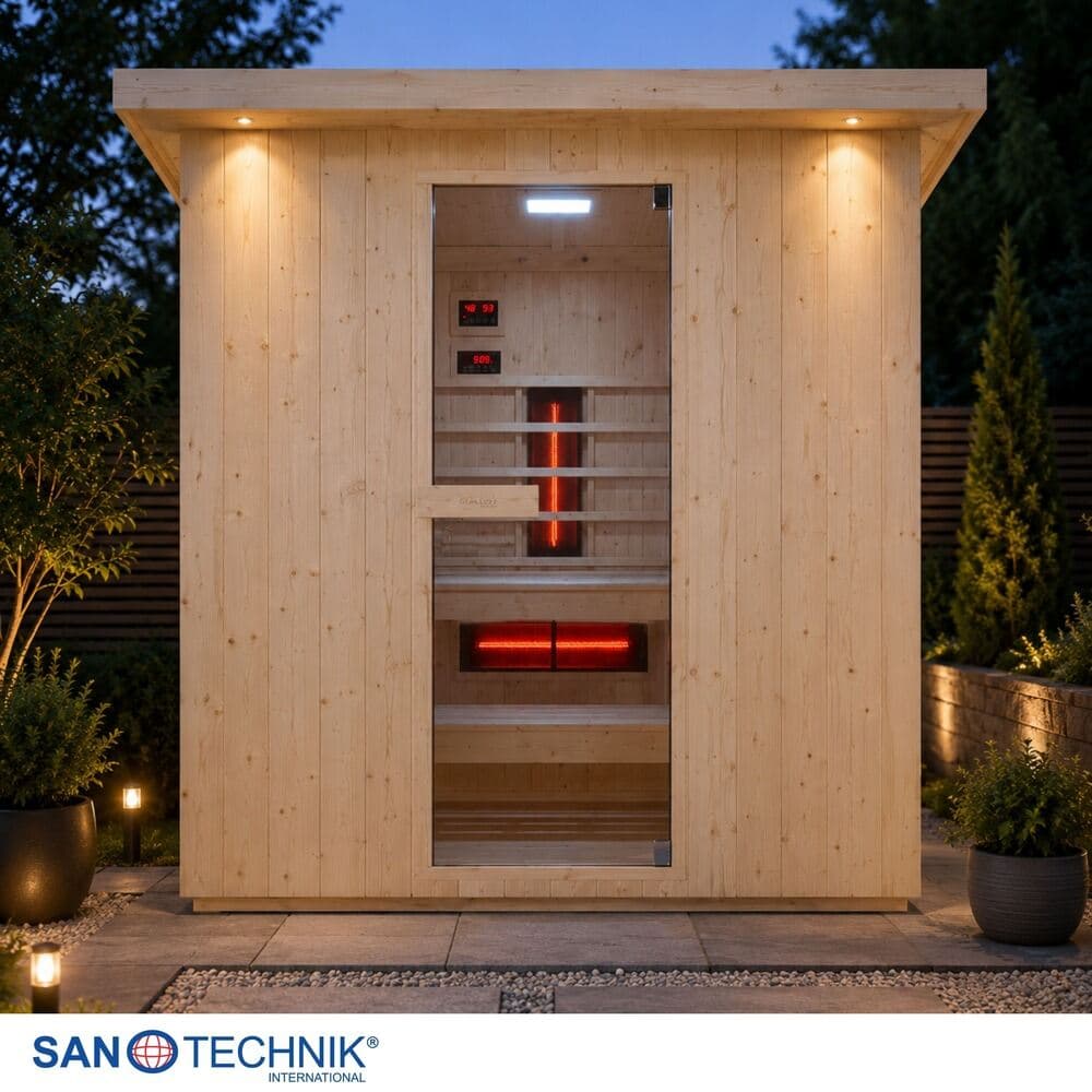 Sanotechnik Lathi Outdoor Kombination Sauna und Infrarotkabine