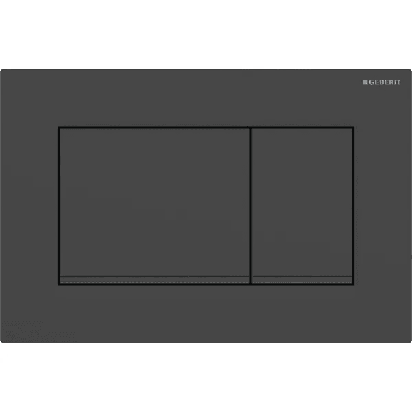 Geberit Sigma20 Drückerplatte – Schwarz matt mit Easy-to-clean