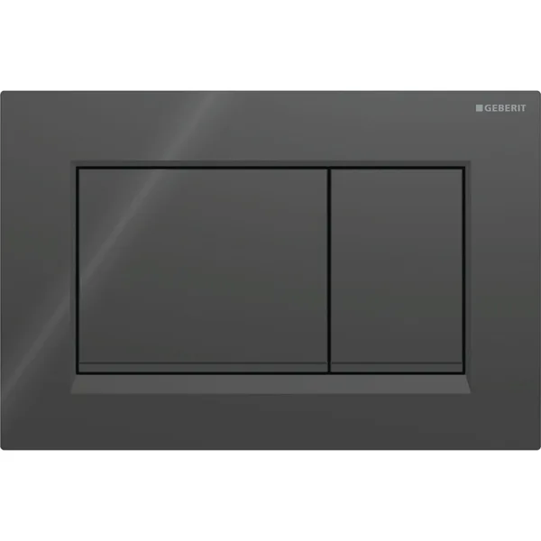 Geberit Sigma20 Drückerplatte schwarz matt – 2-Mengen-Spülung