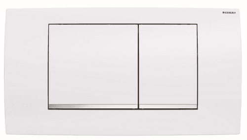 Geberit Twinline30 Drückerplatte – Mattchrom/Glanzchrom