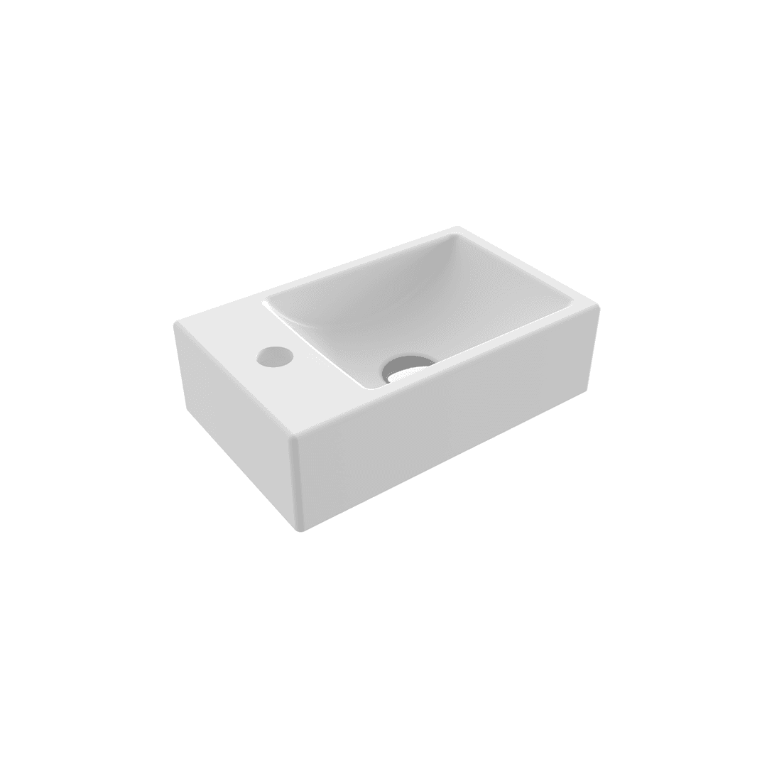 Bocchi Milano Handwaschbecken 37cm Weiß glänzend