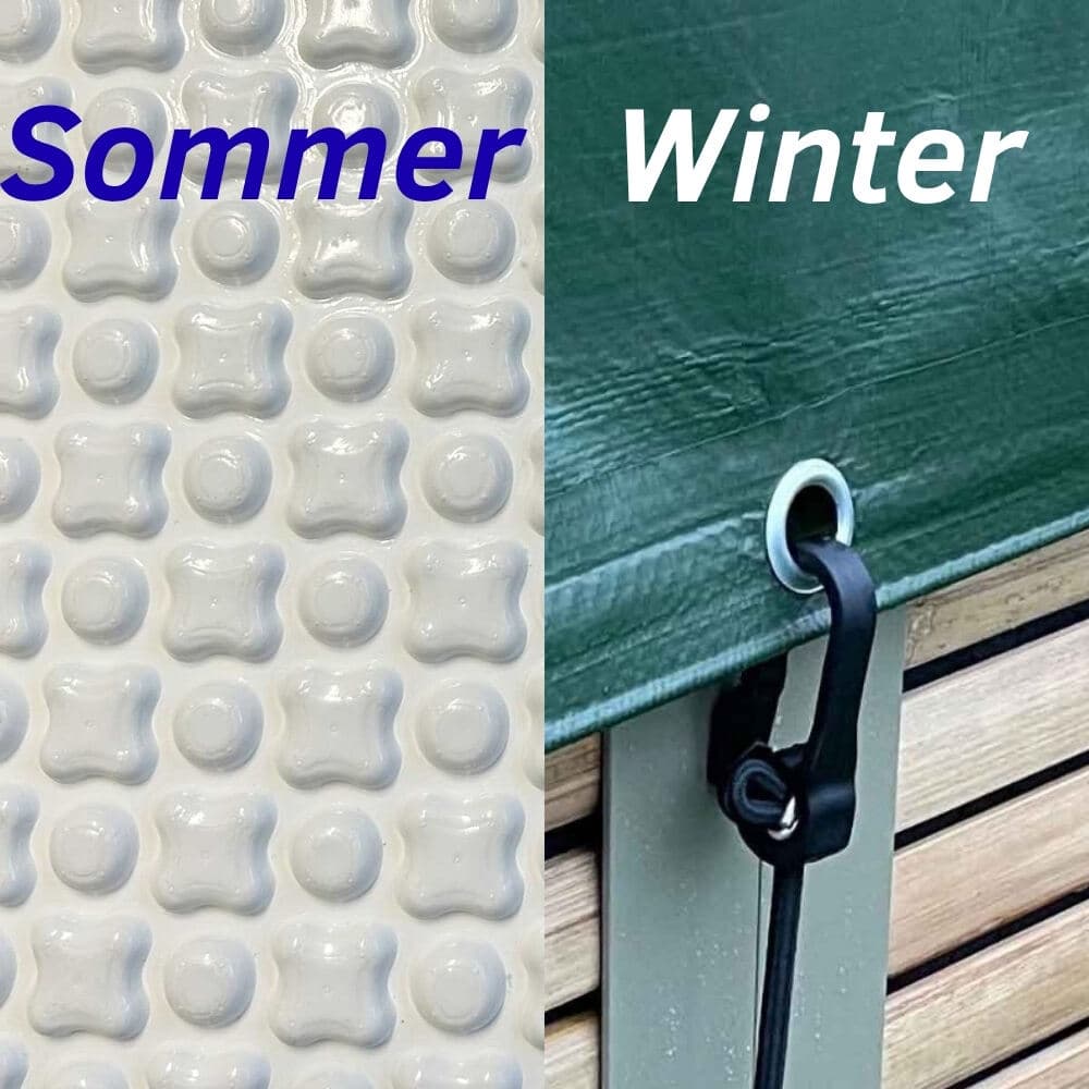 Poolabdeckung für Piscine Laghetto Antea Garten Pool
