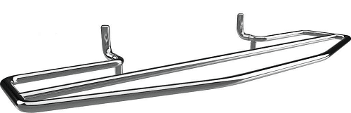 ABVERKAUF Handtuchhalter für Badheizkörper poliert, 600x69x215 mm