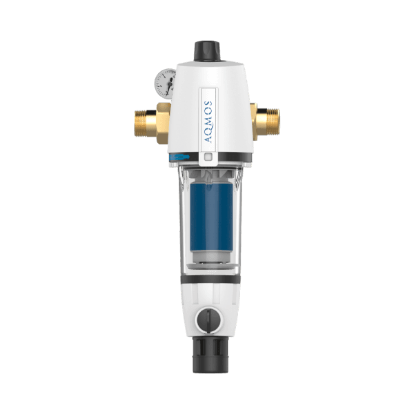 AQMOS Rückspülfilter 1" – mit Druckminderer & Manometer