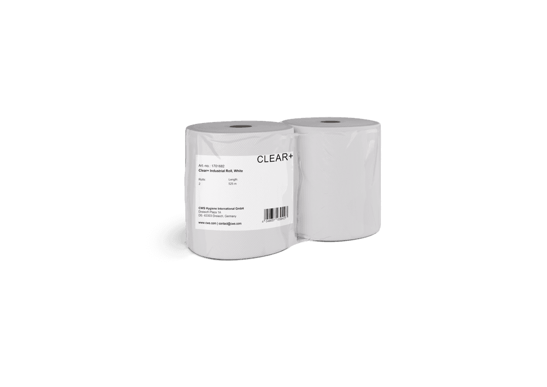 Clear+ Industrierolle weiß, 2-lagig 400m