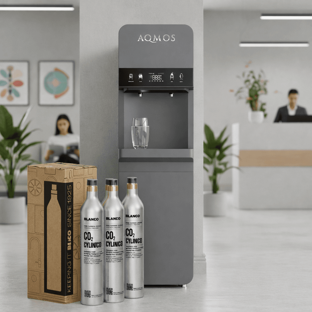 AQMOS DRINKING StandUp Wasserspender – Standgerät mit CO2-Sprudelfunktion