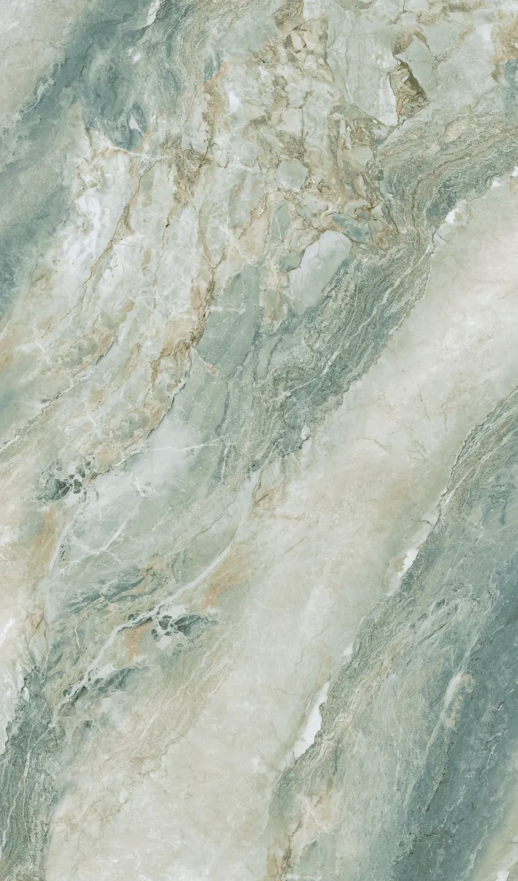 HSK RenoDeco Designplatte Seidenmatt - Marmor, Onyx-Grün (835) - 1000 x 2550 mm