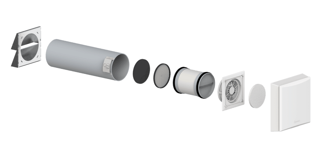 AirOdor Plus AD-G Wohnraumlüfter mit Wärmerückgewinnung inkl. CO₂-Steuerung – bis 500 mm