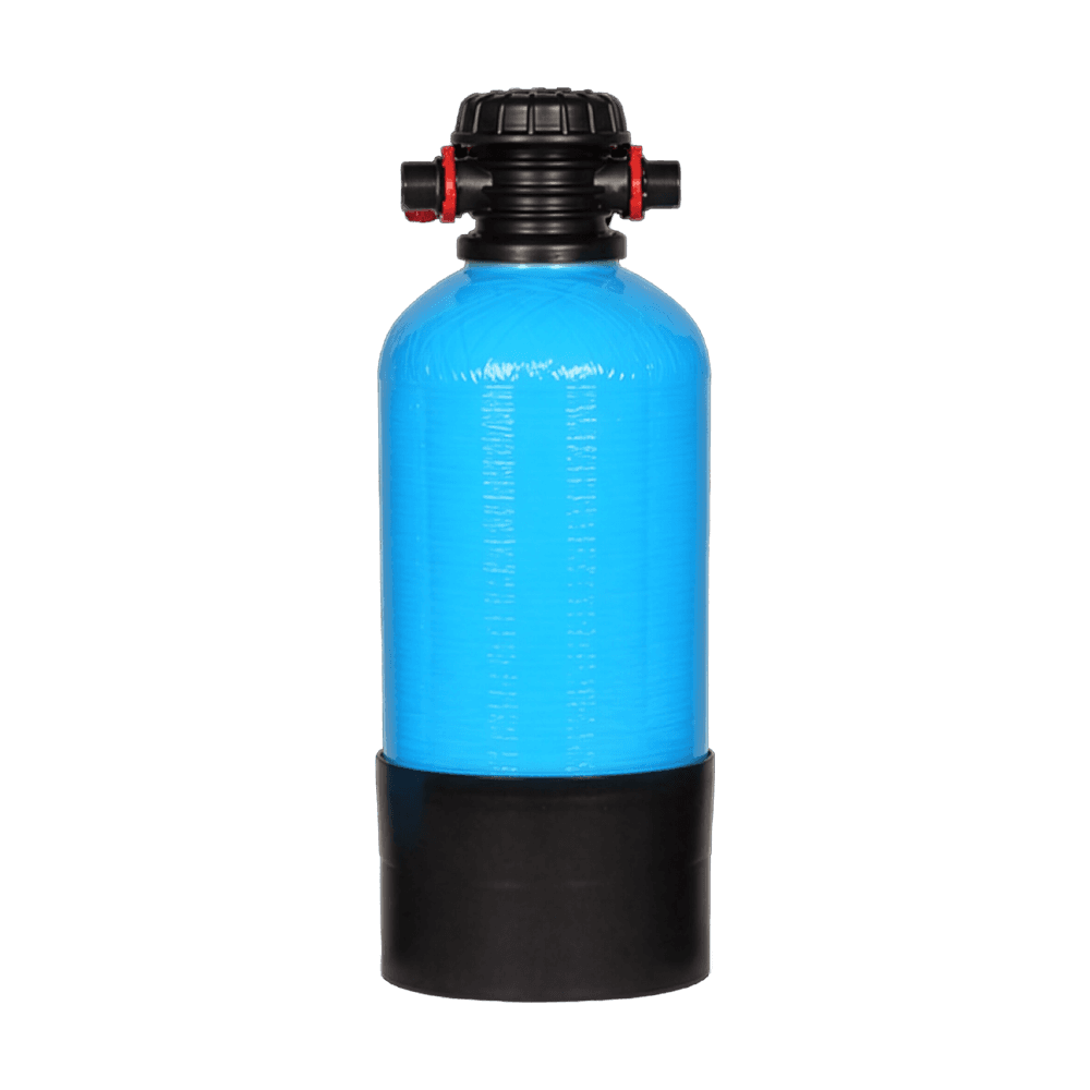 AQMOS Vollentsalzungspatrone 7x13 – GFK-Druckbehälter 6 L mit Stecknippel