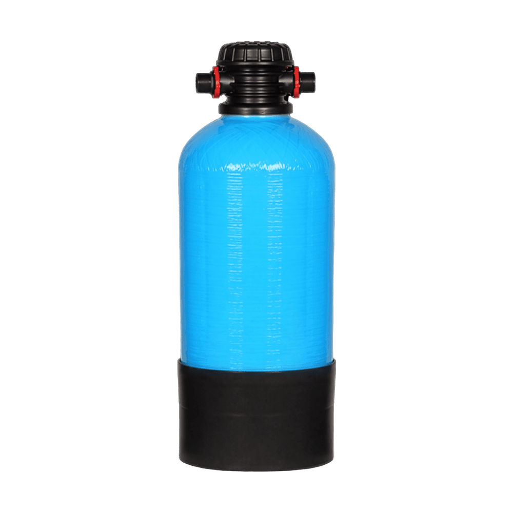 AQMOS Vollentsalzungspatrone 8x17 – GFK-Druckbehälter 10 L mit Stecknippel