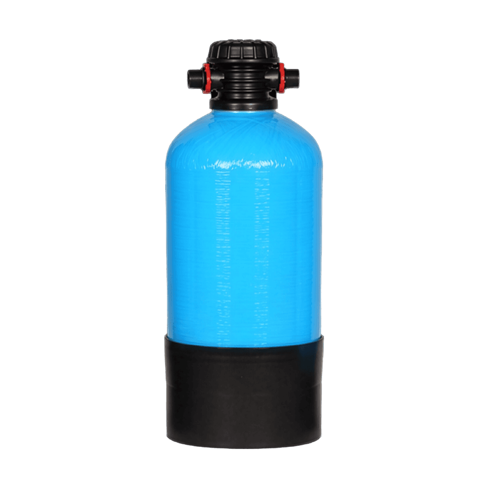 AQMOS Vollentsalzungspatrone 10x17 – GFK-Druckbehälter 15 L mit Stecknippel
