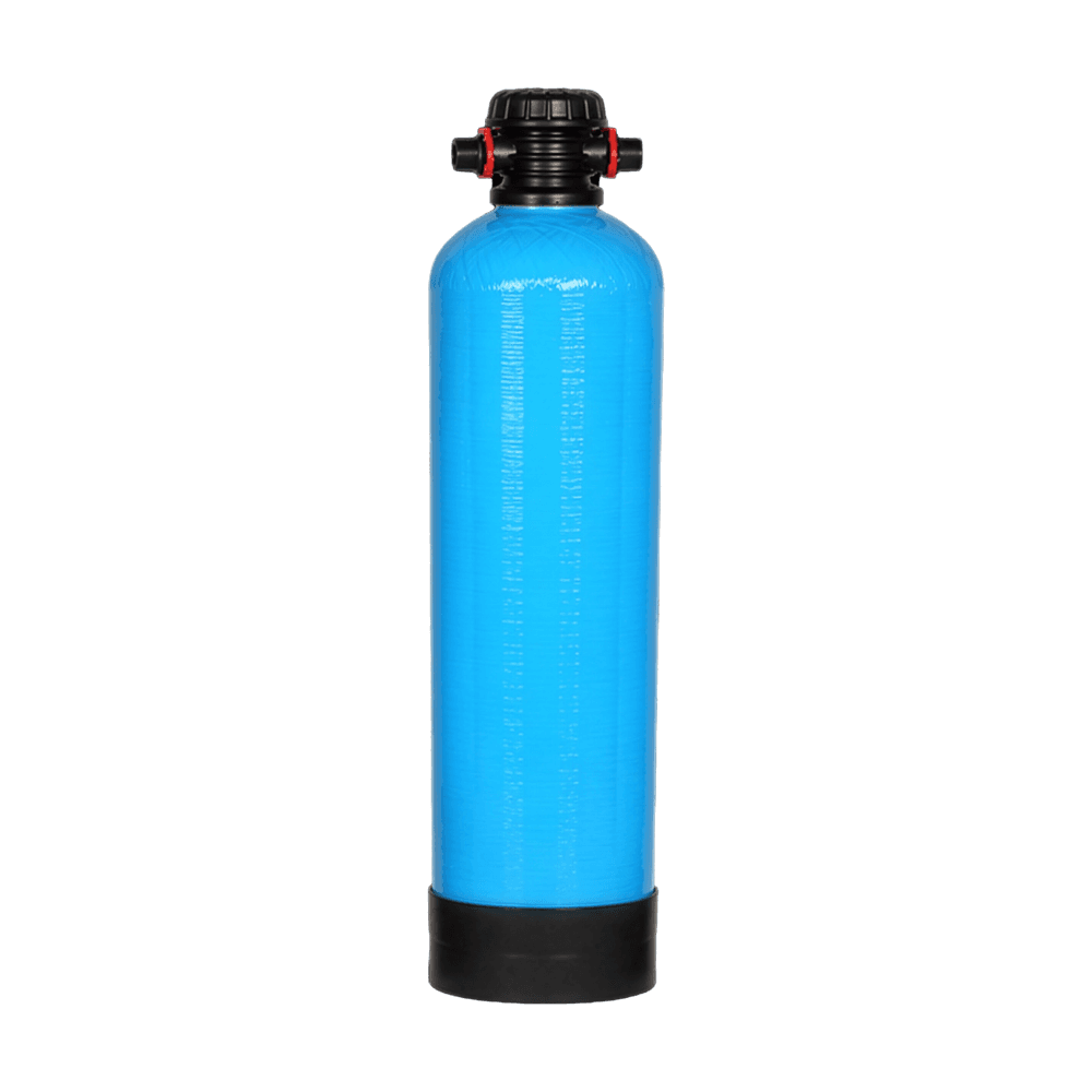 AQMOS Vollentsalzungspatrone 8x35 – GFK-Druckbehälter 21,5 L mit Stecknippel